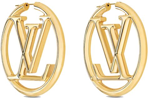 gold lv earrings|louis vuitton earrings gold.